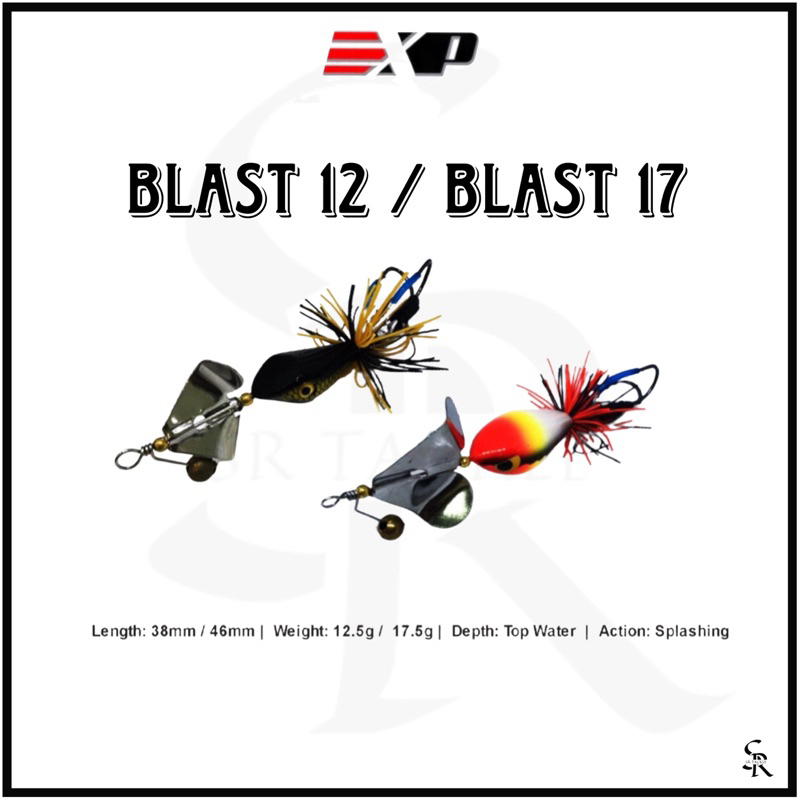 EXP BLAST 12 / BLAST 17 Slash Bait Buzzbait ULTIMATE สําหรับตกปลา Snakehead Toman Haruan Bujuk Splas
