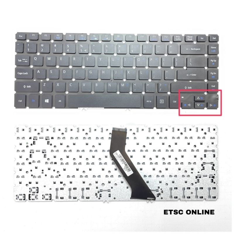 แป้นพิมพ์ใหม่สําหรับ Acer Aspire V5-472 v5-472G v5-472p V5-472PG คีย์บอร์ด US ไม่มี backlit