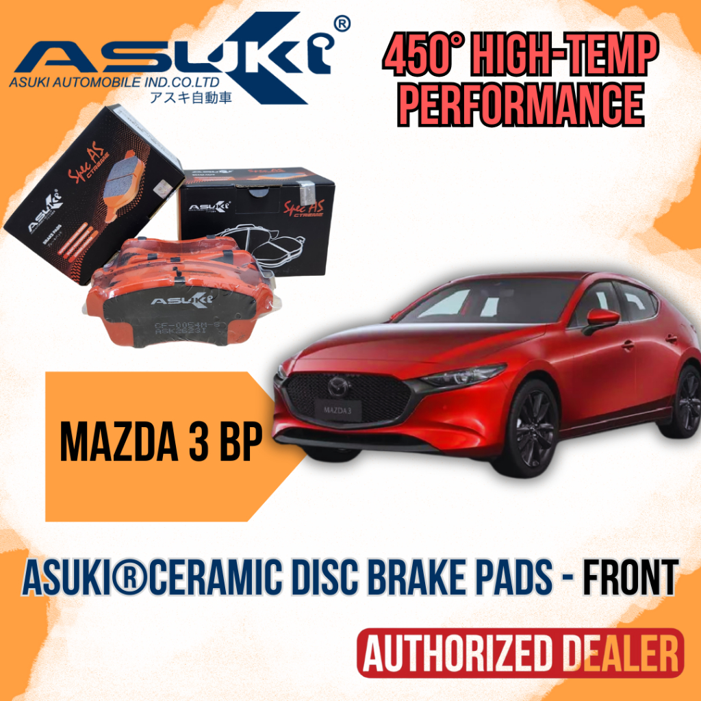 Mada 3 2.0 BP 2019 - ASUKI Performance Ceramic Brake Pad - Depan/Front SET(4PCS)