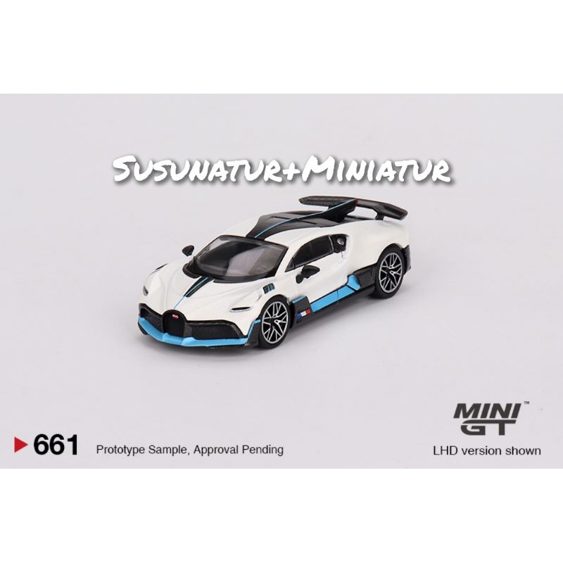 Mini GT 661 Bugatti Divo สีขาว , LHD (ใหม่) TSM รุ่น Miniature