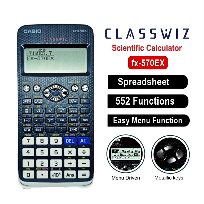 CASIO เครื่องคิดเลขวิทยาศาสตร์ classWiz fx-570EX / 991EX