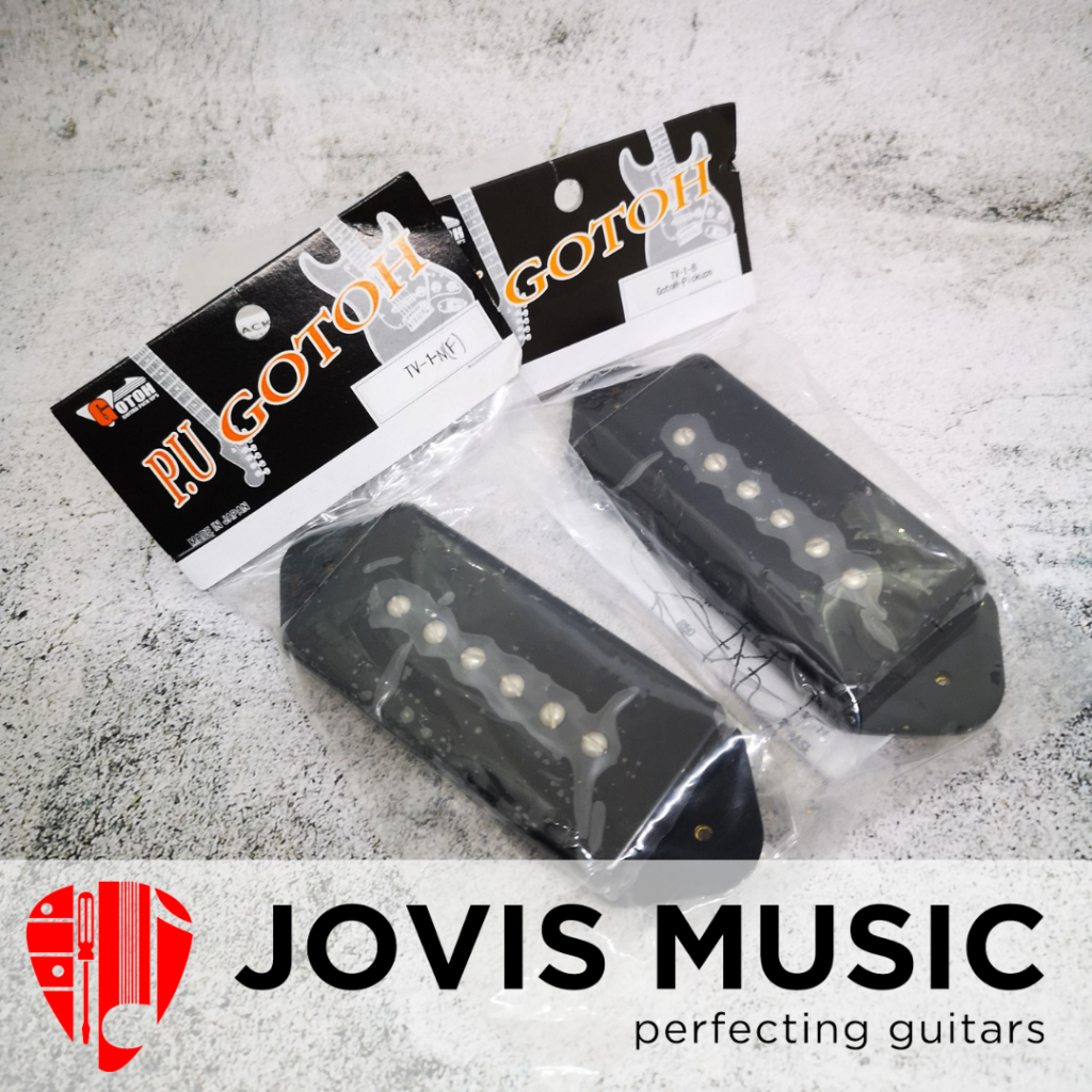 TV-1 GOTOH P-90 DOG-EAR TYPE CERAMIC MAGNET PICUP - ชุด 2 IN 1 [NECK + BRIDGE]