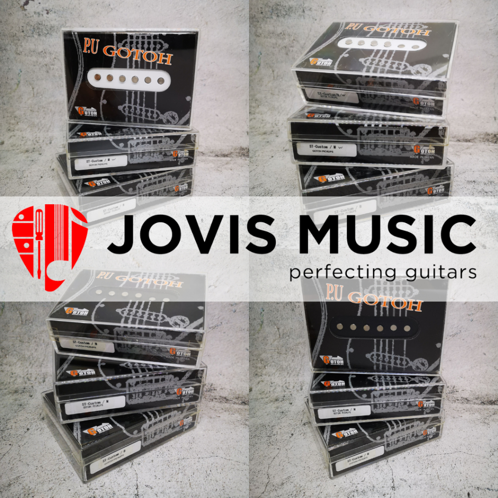 ST-CUS GOTOH CUSTOM PICKUP สําหรับ STRAATOCASTER - ชุด 3 IN 1 [NECK + MIDDLE + BRIDGE]