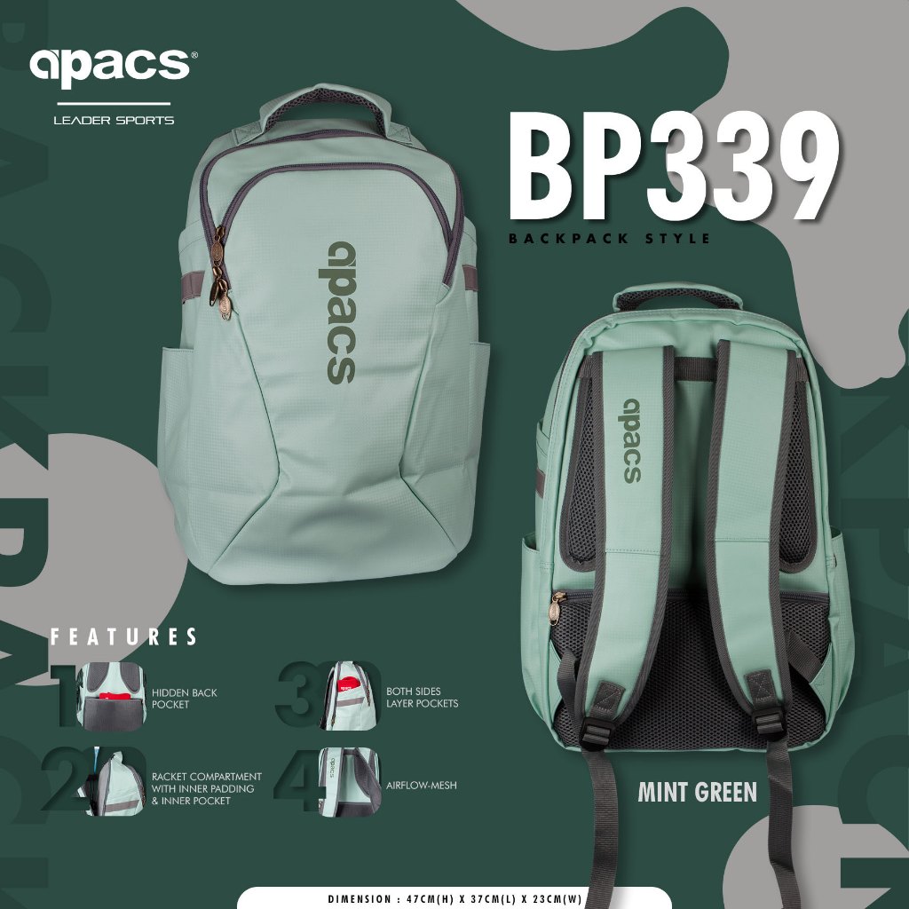 (หนัง PU 100%) APACS PREMIUM BACKPACK BP339-PU