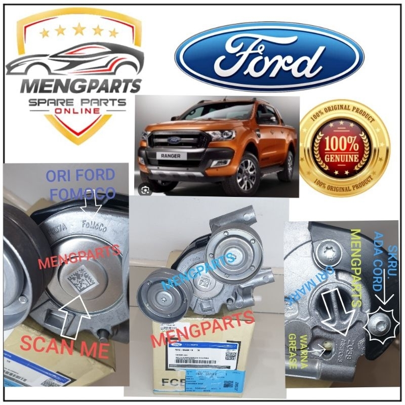 FORD RANGER T6 & T7 2.2 3.2 ,MAZDA BT50 2.2 2012-2017Y FAN BELT TENSIONER & PULLEY FB3Z-6A-228B FB3Q