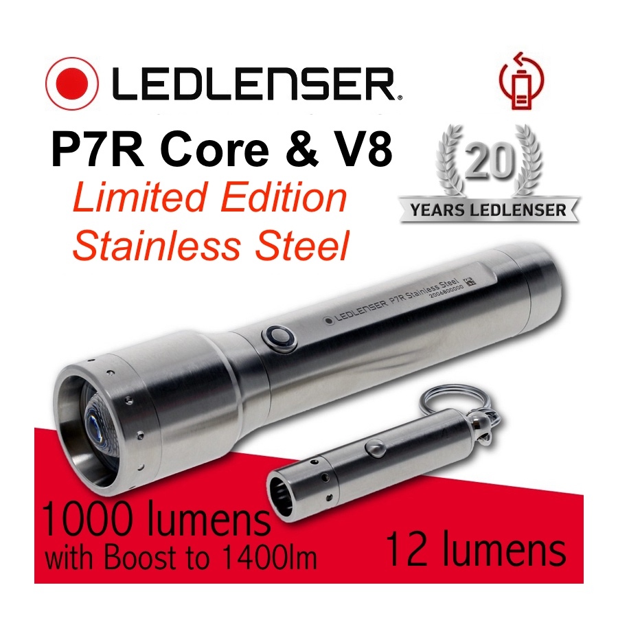 LIMITED EDITION - P7R Core & V8 S/S ไฟฉาย LEDLENSER -20 Yr Anniversary [ไฟฉาย Led Lenser]