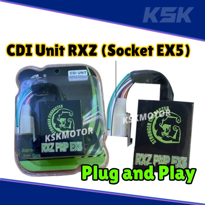 Racing CDI Unit RXZ PNP EX5(CDI RXZ SOCKET EX5)(Racing Ex5 Dream Spec 53 56 Combo Set PNP CDI RXZ CD