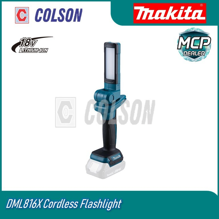 COLSON MAKITA ไฟฉายไร้สาย 18V DML816X แบบไม่มีแบตเตอรี่และเครื่องชาร์จ