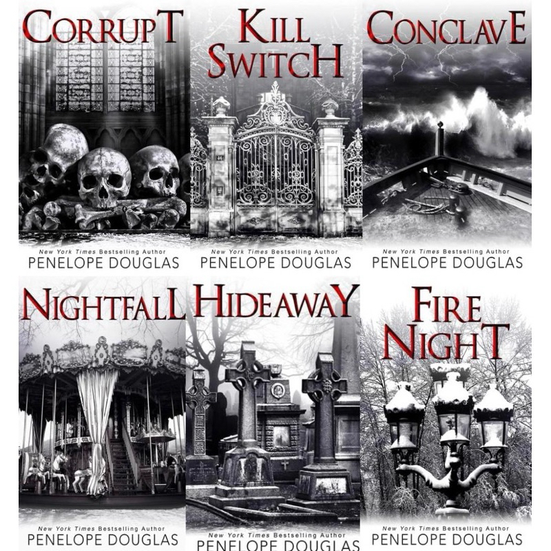 Devils Night 6 Books Series โดย Penelope Douglas Corrupt, Hideaway, Kill Switch, Cรวม, Nightfall