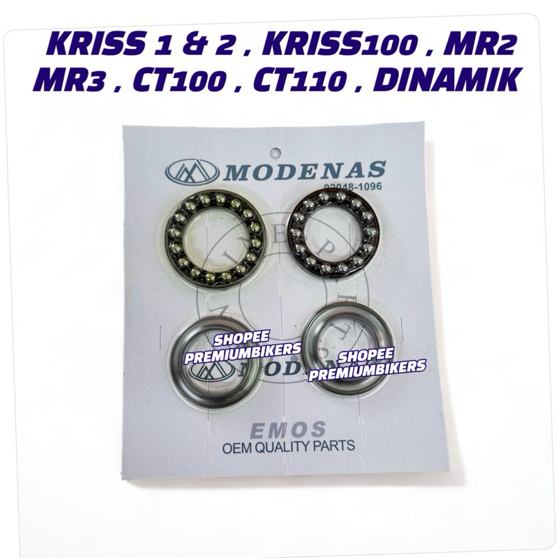 KRISS STEERING CONE BEARING KACANG FORK T KRISS 100 110 CT100 CT110 DINAMIK MR2 MR3