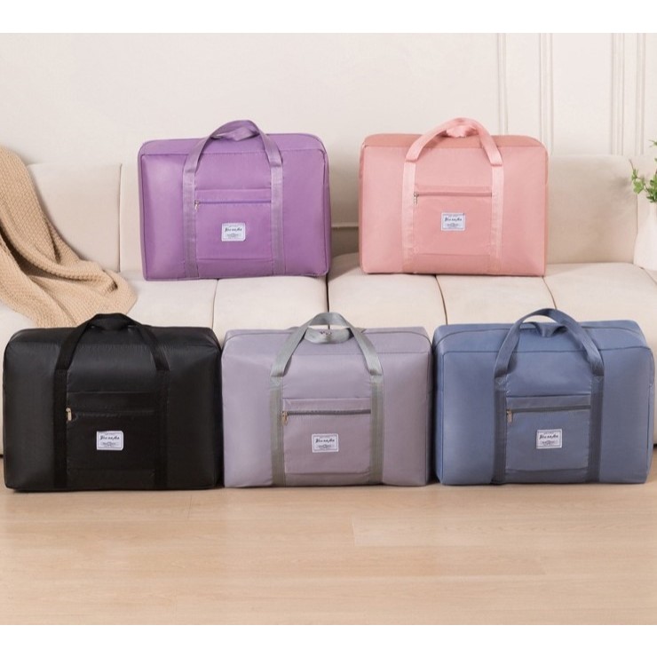 กระเป๋าเดินทางกระเป๋าเดินทางกระเป๋าเดินทาง Duffel แบบพับได้กระเป๋าถือกระเป๋าเดินทาง Beg Balik Kampun