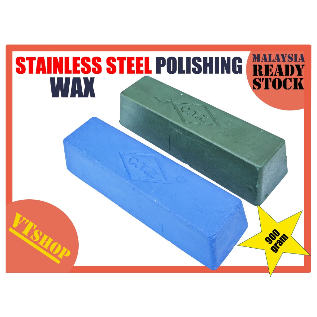 VTSHOP6889 STAINLESS STEEL POLISHING WAX 900 GRAM / BLUE / GREEN / SABUN LILIN