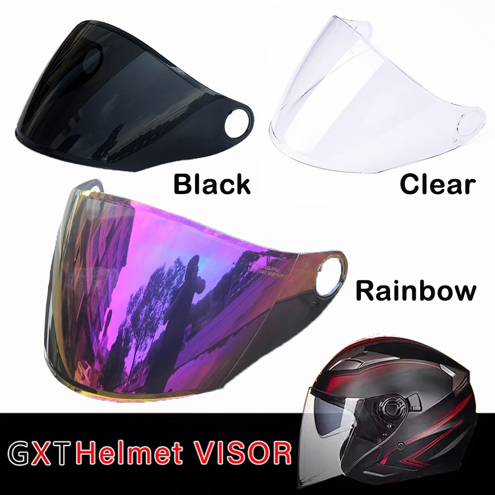 GXT BRAND Motorcycle Fillp up ที่บังหมวกกันน็อค CLEAR/BLACK สําหรับ GXT 708