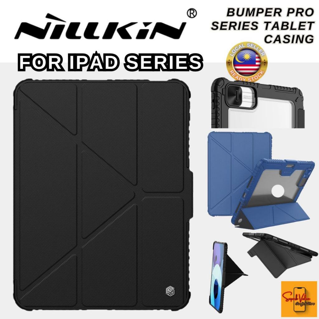 NILLKIN BUMPER PRO หนัง Flip Stand Case Cover สําหรับ ipad Mini 6 Pro Air 12.9 11 2024 2022 2021 6 5