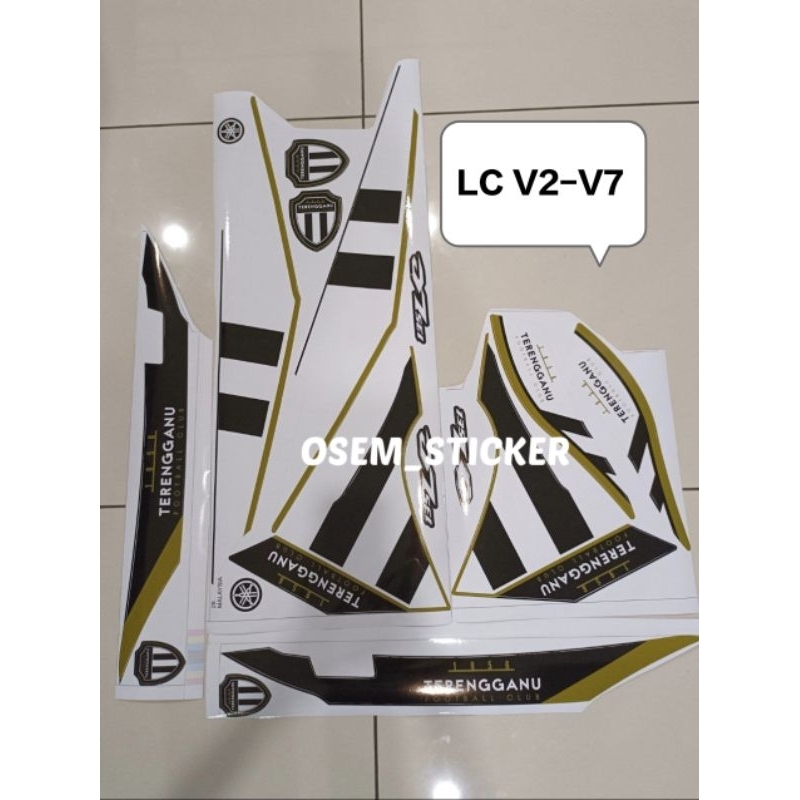 สติ๊กเกอร์ LC135/ LC 135 V2 V3 V4 V5 V6 V7 FOOTBALL TERENGGANU/ TERENGGANU FOOTBALL CLUB
