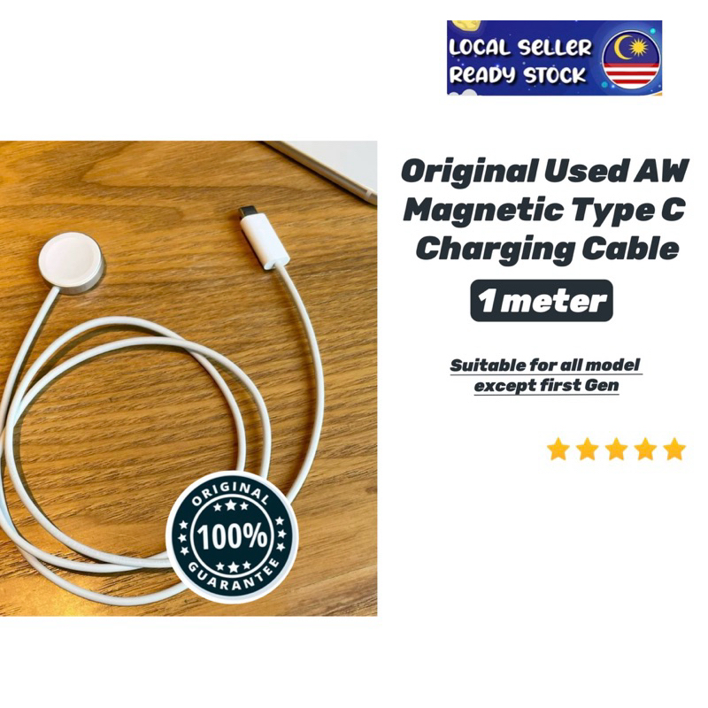 Used Watch Charger Type C Magnetic Wireless Charger สําหรับ A-ple i-Watch Series 7 6 5 4 3 2 1 SE