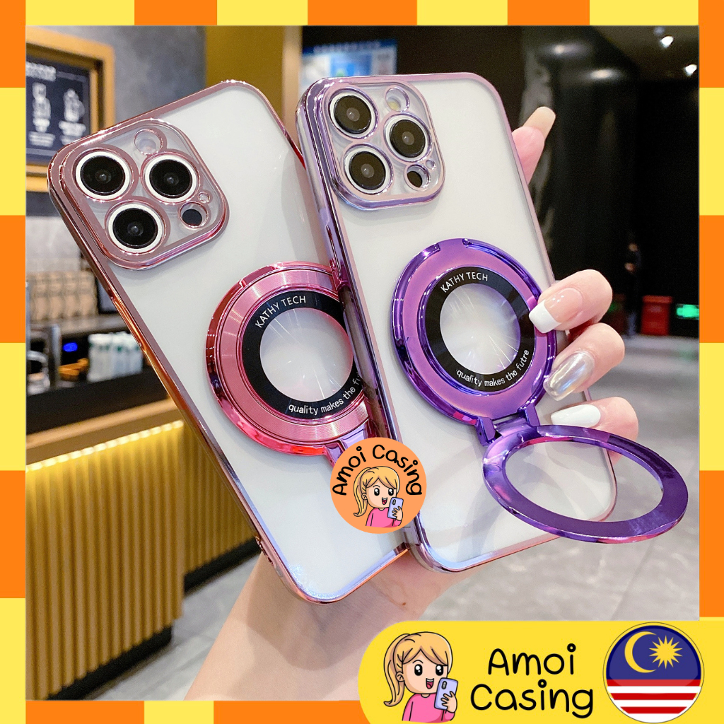 Honor X5b X6 X6b X7b X7c X7d X8 X8b X8c X9 X9a X9b X9c X9d สมาร์ทธรรมดาแหวนรอบขาตั้งไล่ระดับสีกรณี