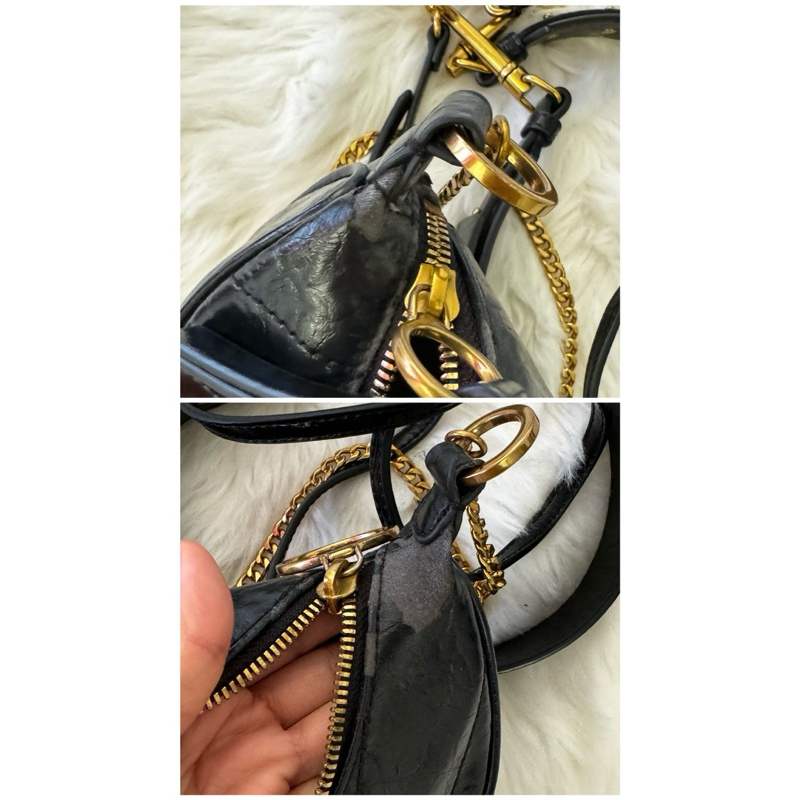 Charles & Keith - กระเป๋าสะพายข้าง Philola Half Moon กระเป๋าสะพายไหล่ Preloved