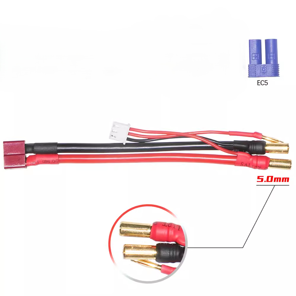 สายภายนอก Gaoneng GNB สําหรับแบตเตอรี่เคสแข็ง 2s - 5 มม. ถึง EC5