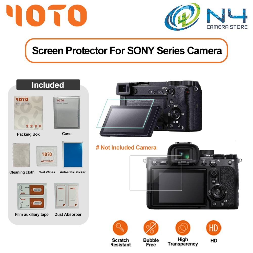 FOTO ป้องกันหน้าจอสําหรับกล้อง Sony RX10V/ZV1/ZVE10/A7IV/A7M4/ZV-E1/A6700/A7RV/RX100M4/A6400/6600/A7