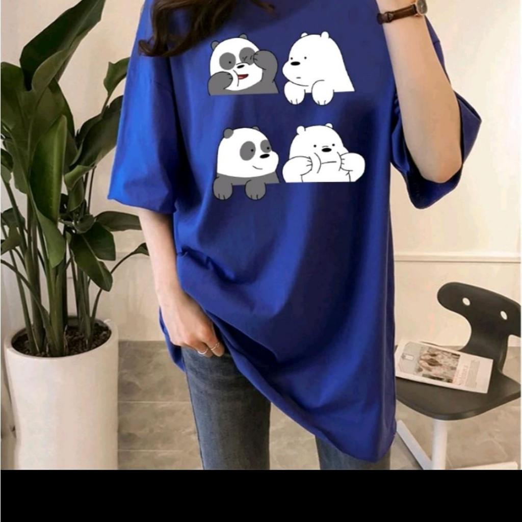 <Baby Ervin>M-5XLOversizeTshirtWomenเสื้อยืดUnisexOversizeWomenWeBareBearsPerempuan