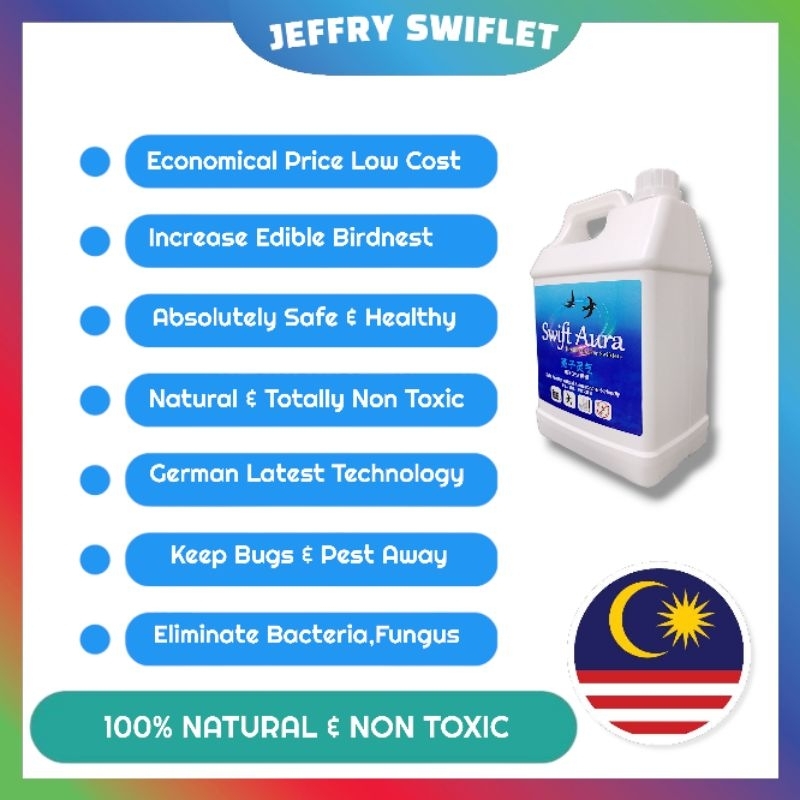Swift Aura Health Care ความปลอดภัยสําหรับ Swiftlet Farming Organic Pest Control สําหรับ Birdhouse Ar