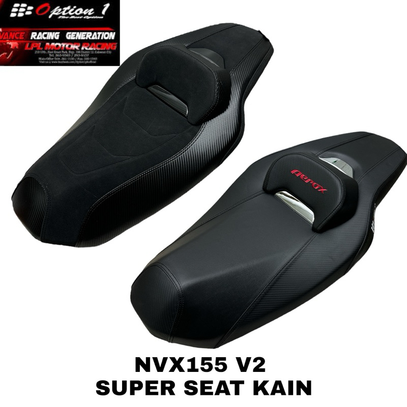 RACING SEAT CARBON NVX155/AERO155 V2 OPTION 1