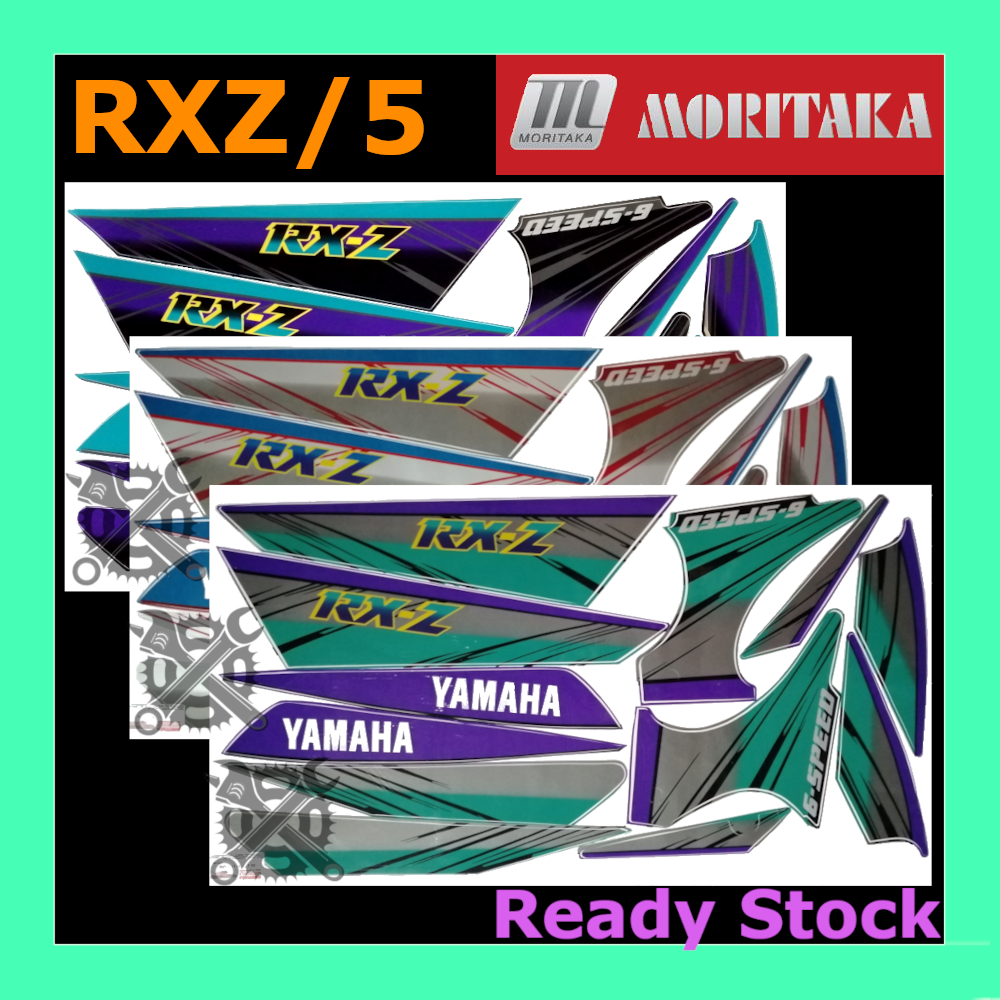 RXZ รุ่น 5 สติ๊กเกอร์ Yamaha Body Stripe Moritaka RX-Z Strike Motor RXZ/5