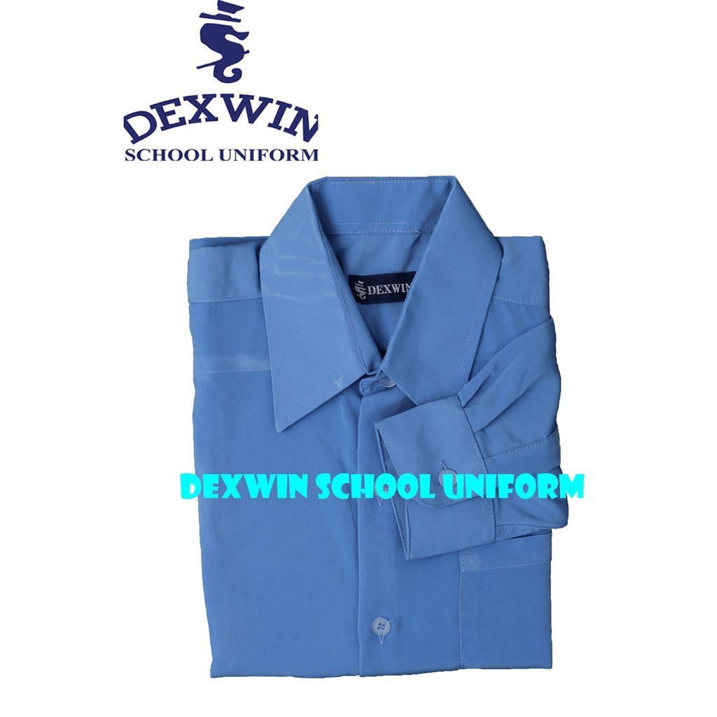 KEMEJA BLUE SCHOOL SHIRT SCHOOL SUPERVISOR เสื้อผ้า