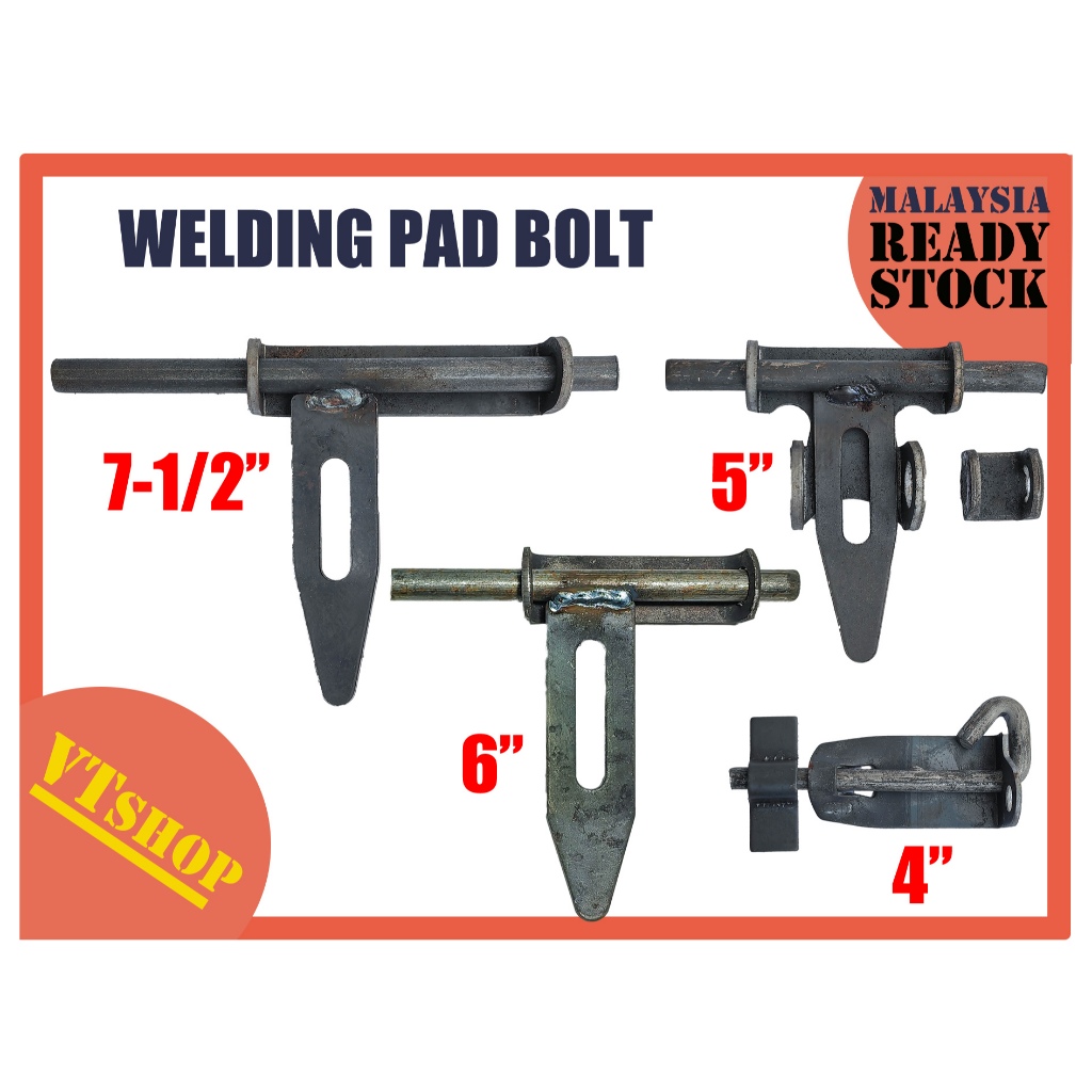 VTSHOP6889 WELDING PAD BOLT GATE / SELAK PINTU GRILL BESI