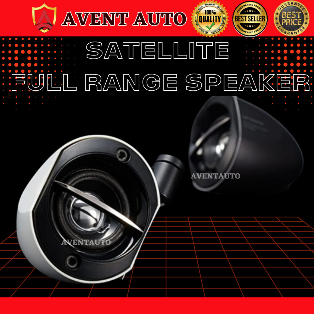Car Full Range Speaker Satelite Speaker Full Range Speaker Bawal Putih Hitam Satellite Car