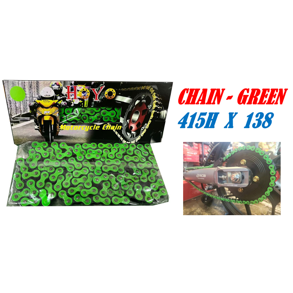 โซ่ 415H สีเขียว COLOUR-415Hx138L