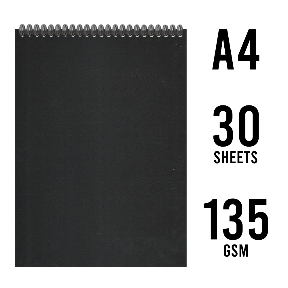 MASTERPRINT DRAWING BOOK WIRE-O PP SKETCH BOOK (A4 / A5 - 30 แผ่น) ( 135gsm - Portrait / Landscape )
