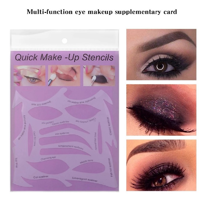 Eye Makeup Stencil TemplateWinged Eyeliner Stencil Template Shaping Eye Shadow Card Tool