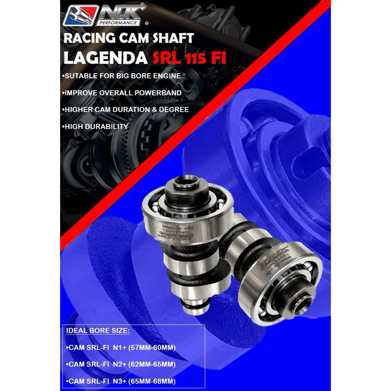 Nlk Lagenda115 FI Camshaft Racing N1 N2 N3 Cam SRL115 ฉีดเชื้อเพลิง