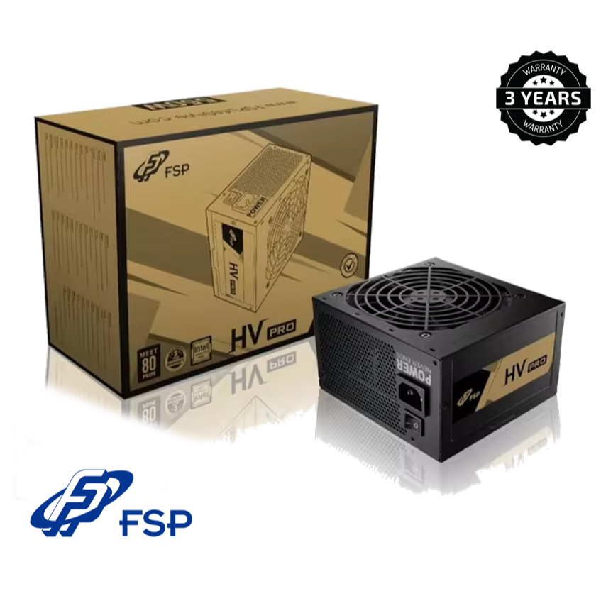 FSP HV PRO 85+ 550 แหล่งจ่ายไฟ ( 550 วัตต์ / 80plus Bronze / HV PRO 85+ 550W) FSP550-51AAC