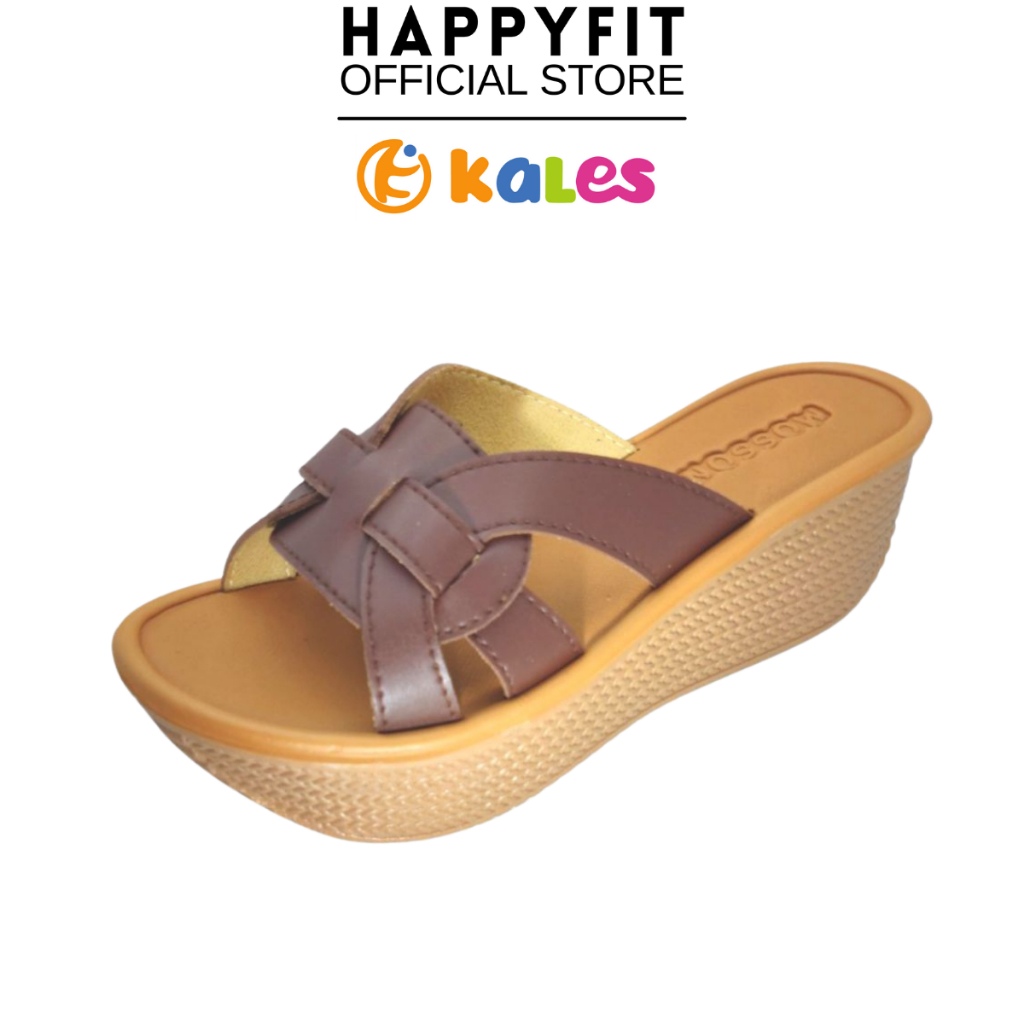 Pw229 ผู้หญิง Wedges รองเท้าแตะแพลตฟอร์ม 4-5 ซม.Wedges Kasut Tinggi Perempuan