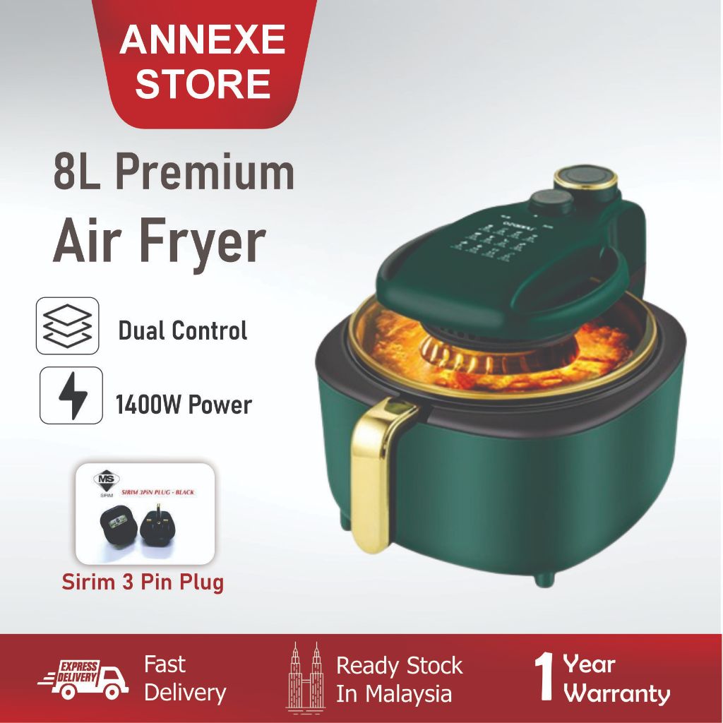 Milestone Visualization Air Fryer 8L ความจุขนาดใหญ่ 1400W