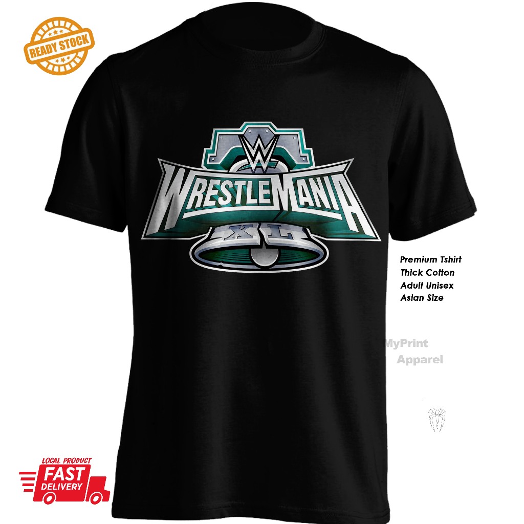 เสื้อยืดผ้าฝ้ายมวยปล้ํา WrestleMania 40