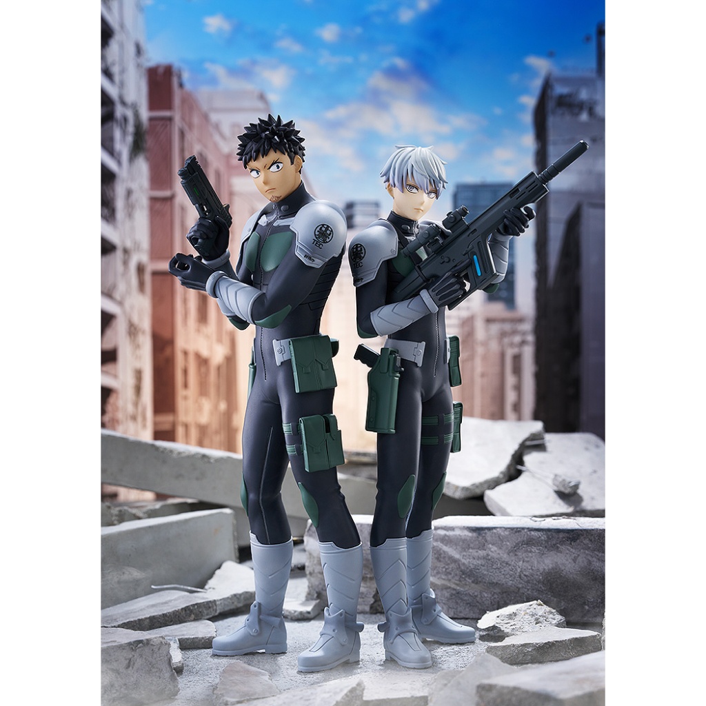 POP UP PARADE Kafka Hibino Reno Ichikawa Figure Kaiju No 8 GOOD SMILE COMPANY โมเดลฟิกเกอร์ Laughing