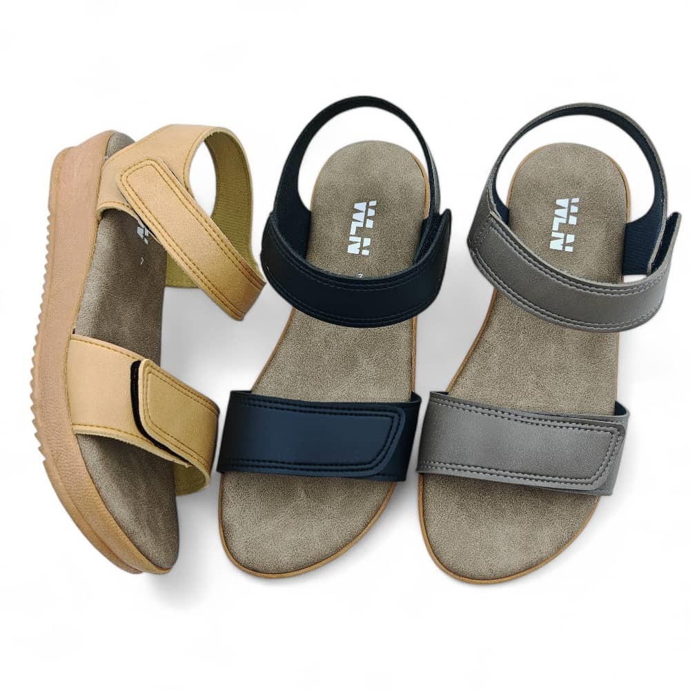 WLN642 ผู้หญิง Comfort Sandal/Two Magic สติกเกอร์