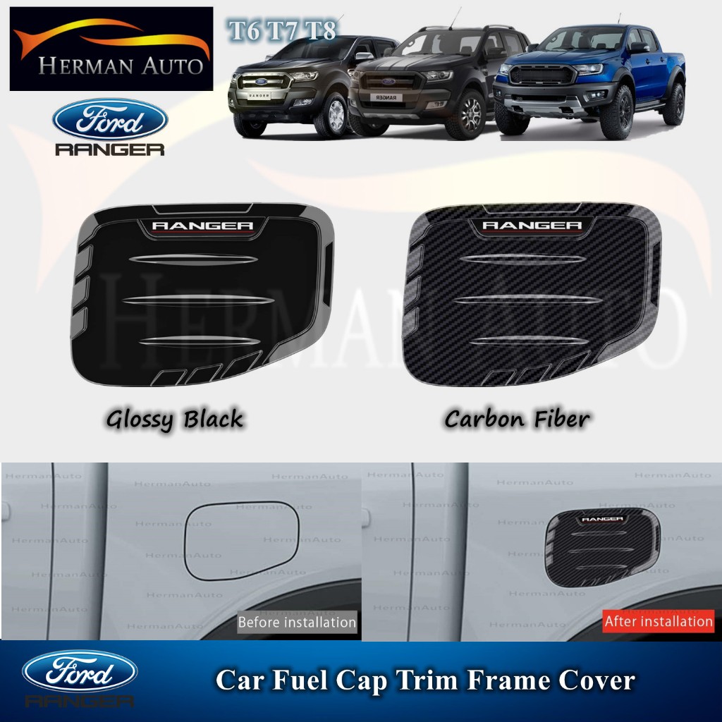 HermanAuto Ford Ranger T6 T7 T8 รถการใช้หมวกกรอบฝาครอบ Sportivo Design Garnish อุปกรณ์เสริม