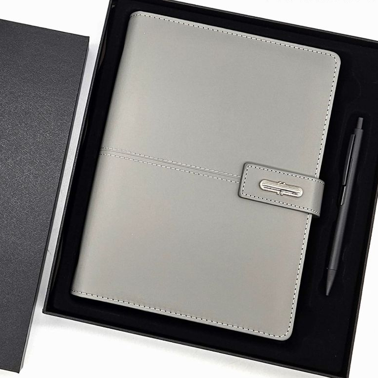 2026 ไดอารี่ Planner A5 PU Organizer 6 O แหวน Binder หลวม Leaf รายเดือน Planner Notebook Corporate เครื่องเขียนกล่องชุด