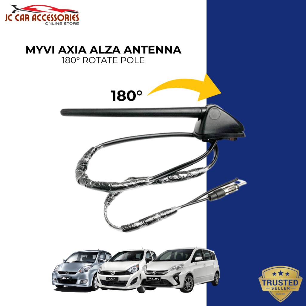 เสาอากาศ Perodua Myvi Axia Alza พร้อมชุดเปลี่ยนฐาน Lagi Best Icon OEM ตัวรับวิทยุ