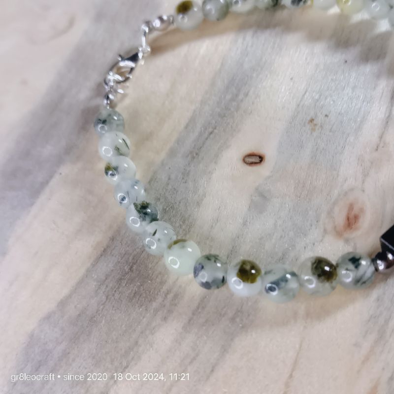 BRACELET ^ PHRENITE STONE