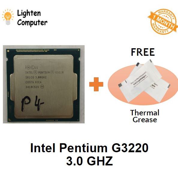 USED โปรเซสเซอร์ Intel Pentium G3220 2 CORE 2 THREADS 53W FCLGA1150 G3220