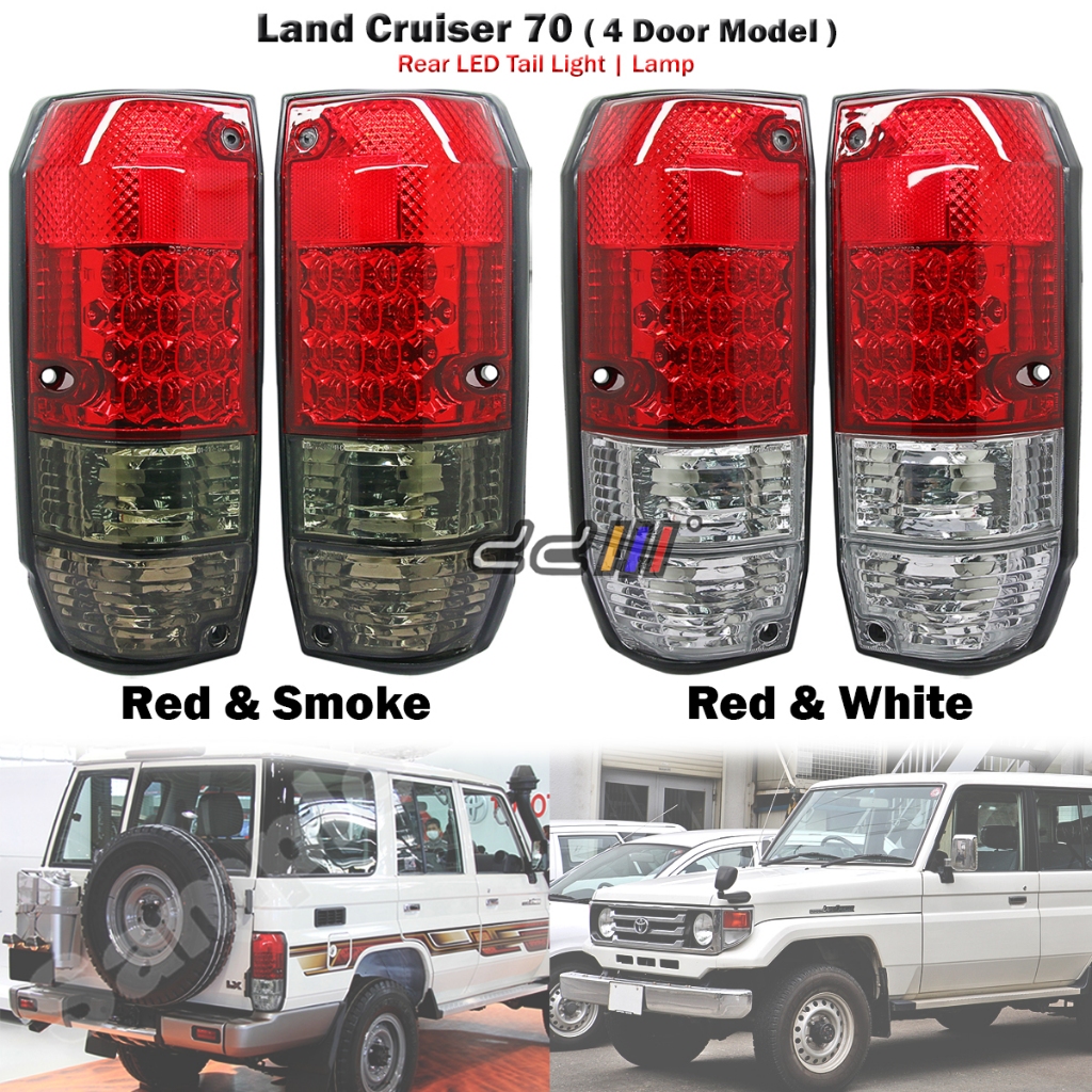 (1 คู่) DEPO Toyota Landcruiser Prado LJ78 LJ79 KZJ78 LC2 LCII (4 ประตู) ไฟท้าย LED Light Lampu Bela