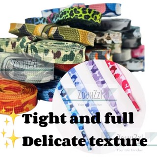1 คู่ Unisex Camouflage Shoelaces สําหรับรองเท้าผ้าใบแนวโน้ม…
