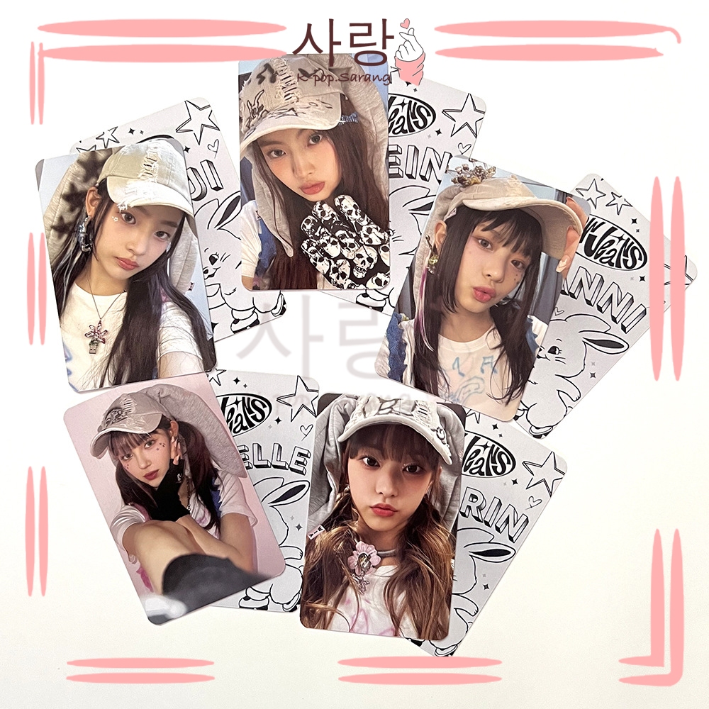 5pcs NJOMGPhotocard Concept เครื่องแต่งกายชุดคอลเลกชัน Kpop Kad Foto เลเซอร์อัลบั้ม Photocard Minji 