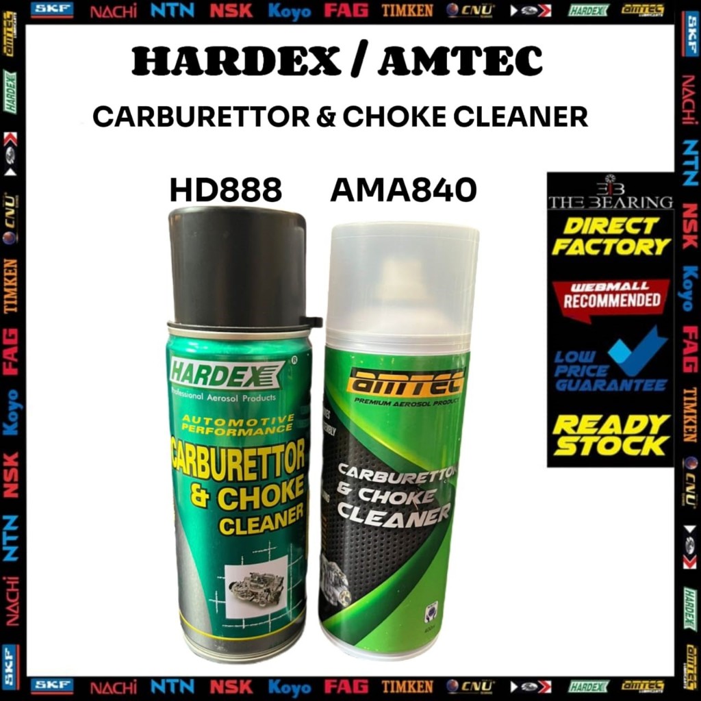 HARDEX & AMTEC CARBURETTOR & CHOKE CLEANER 400ML HD888/AMA840